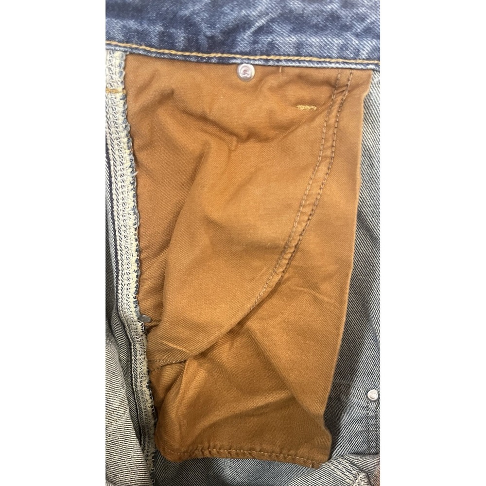 Vintage Carhartt Double Knee Carpenter Pants Mens 36x32 Painted Faded Denim - Picture 15 of 16